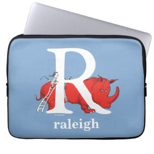 Funda Para Portátil El ABC de Dr. Seuss: Letra R - Blanco   Agrega tu 