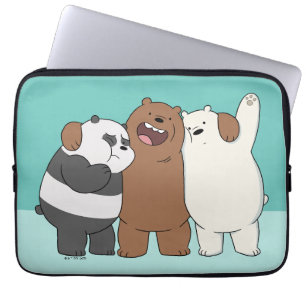 Funda Para Portátil El abrazo del grupo Bare Bears