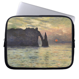 Funda Para Portátil El acantilado Etretat, el atardecer de Claude Mone