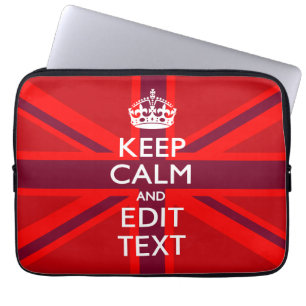 Funda Para Portátil El acento rojo mantiene tranquilo su texto en la b
