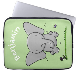 Funda Para Portátil El adorable y adorable ilustracion de elefantes be