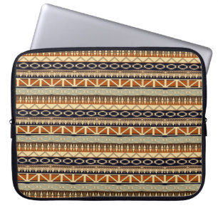 Funda Para Portátil el africano étnico raya el modelo tribal