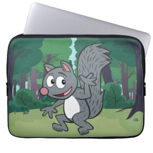 Funda Para Portátil El agitar gris de la ardilla de Rick el del