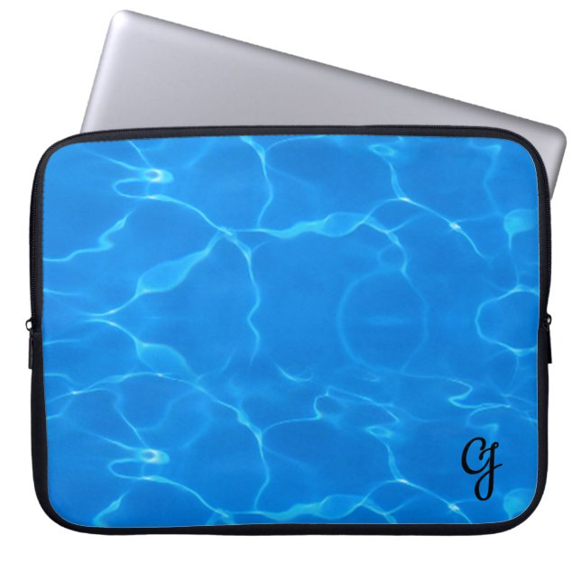 Funda Para Portátil El agua azul riega (Frente)