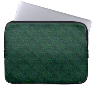 Funda Para Portátil El agua cae sobre el Metalizado verde