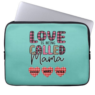 Funda Para Portátil El amor se llama mamá, regalo de mamá Personalizab