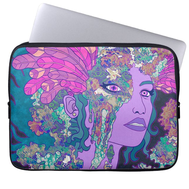 Funda Para Portátil El Ángel Azul (Frente)