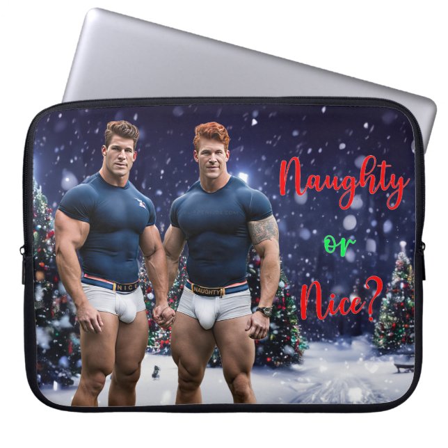 Funda Para Portátil El árbol de Navidades de SlipperyJoe con cubierta  (Frente)