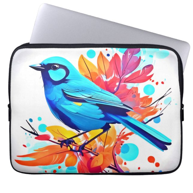 Funda Para Portátil El arte bliss de Bluebird (Frente)