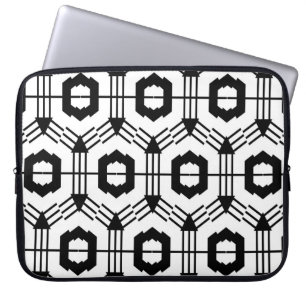 Funda Para Portátil El arte es un patrón impecable. Fondo geométrico v
