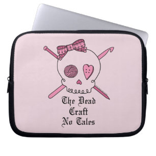 Funda Para Portátil El arte muerto ningunos cuentos (fondo rosado)