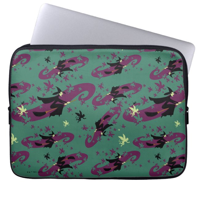 Funda Para Portátil El Asistente De Oz™ | Patrón Witch™ (Frente)