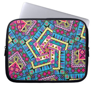 Funda Para Portátil El Azteca del caleidoscopio inspiró el modelo