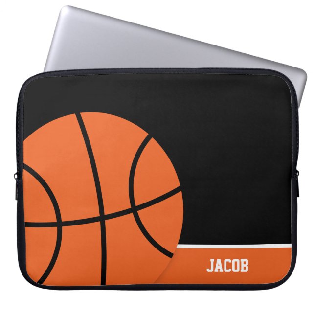 Funda Para Portátil El baloncesto personalizado (Frente)