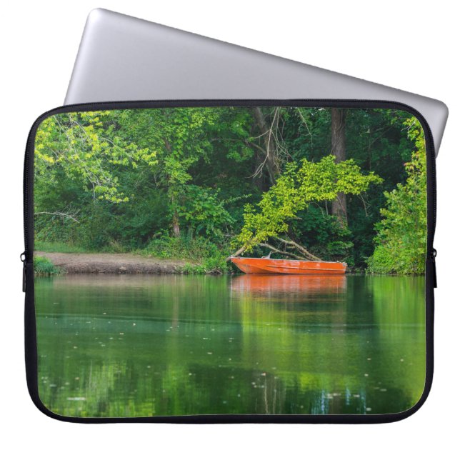 Funda Para Portátil El barco Naranja (Frente)