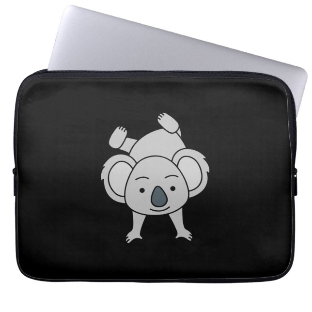 Funda Para Portátil El Bebé Cute Koala Con Una Sonrisa Haciendo Un Pue (Frente)