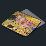 Funda Para Portátil El beso de Gustav Klimt, vintage Art Nouveau<br><div class="desc">¡La pintura suprema del amor, un hermoso diseño con el que celebrar al El día de San Valentín! El Kiss (detalle) (1907-1908) de Gustav Klimt es un simbolismo de la época victoriana vintage del arte, el amor al arte y la pintura romántica de una pareja romántica en varios tonos de...</div>