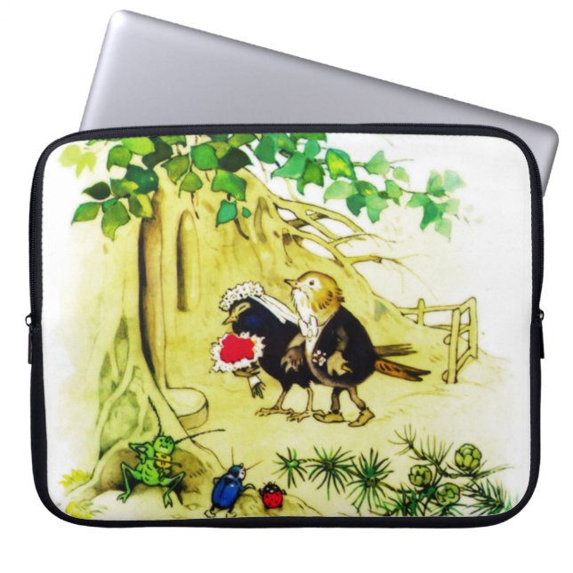 Funda Para Portátil El Boda de las aves (Frente)