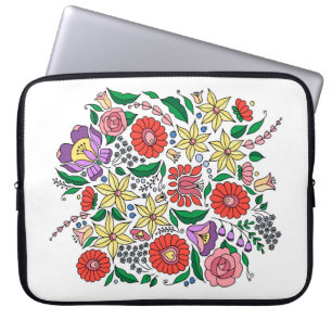 Funda Para Portátil El bordado húngaro inspiró la manga del ordenado