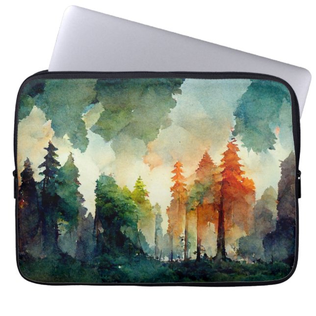 Funda Para Portátil El bosque (naturaleza) (Frente)