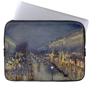 Funda Para Portátil El Boulevard Montmartre de noche Pissarro