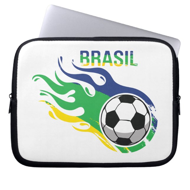 Funda Para Portátil El Brasil fresco Futebol (Frente)