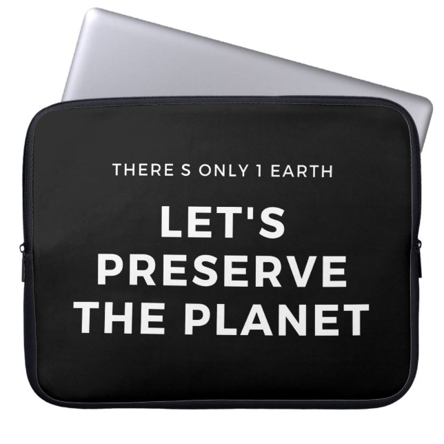 Funda Para Portátil el cambio climático es real (Frente)