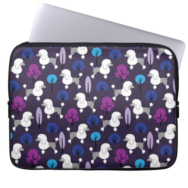 Funda Para Portátil El caniche en el parque (Frente)