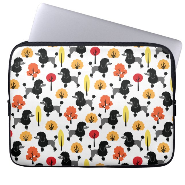 Funda Para Portátil El caniche en el parque (Frente)
