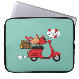 Funda Para Portátil El cardenal rojo le gusta a Scooter