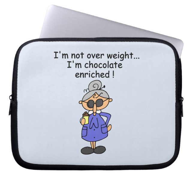 Funda Para Portátil El chocolate enriqueció humor (Frente)