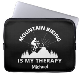 Funda Para Portátil El ciclismo de montaña es mi terapia