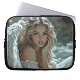 Funda Para Portátil El cielo en sus ojos: Ángel de la maravilla tranqu