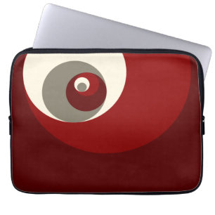 Funda Para Portátil El coeficiente de oro circunda (el rojo)