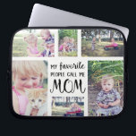 Funda Para Portátil El collage de fotos de la mamá mi gente preferida<br><div class="desc">El collage de fotos de la mamá mi gente preferida me llama manga del top del revestimiento del neopreno de la mamá. Cargue sus propias fotos para modificar este regalo de la diversión para requisitos particulares para la mamá. El texto lee a "mi favorito que la gente me llama MAMÁ"...</div>