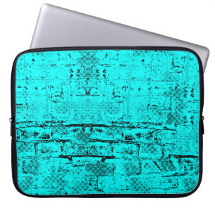 Funda Para Portátil El color turquesa es muy claro. Elementos de semit