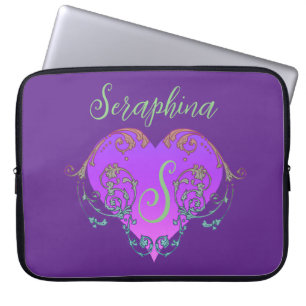 Funda Para Portátil El corazón caprichoso personalizado