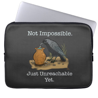 Funda Para Portátil El cuervo inteligente: no imposible