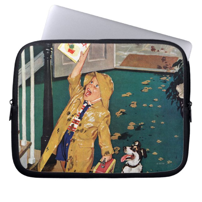 Funda Para Portátil El día de madre feliz (Frente)