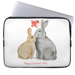 Funda Para Portátil El día de San Valentín Conejo Cute