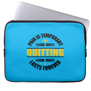 Funda Para Portátil El Dolor Es Temporal Dejar De Durar Por Siempre.