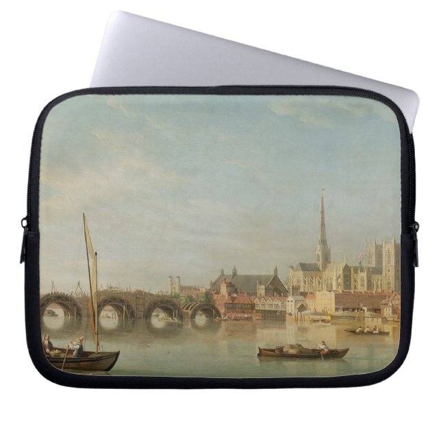 Funda Para Portátil El edificio del puente de Westminster con un (Frente)