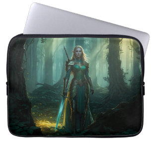 Funda Para Portátil El elfo guardián del reino encantado