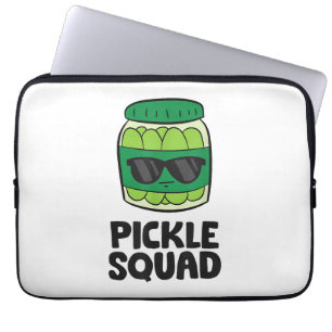Funda Para Portátil El equipo de Pickle Lover se escuadra divertida
