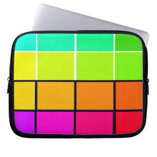 Funda Para Portátil El espectro 6 coloridos Zippered el caso suave del