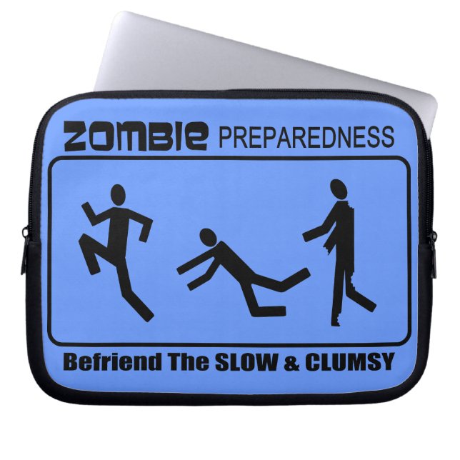 Funda Para Portátil El estado de preparación del zombi Befriend diseño (Frente)