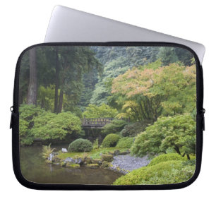 Funda Para Portátil El estanque paseo con puente lunar
