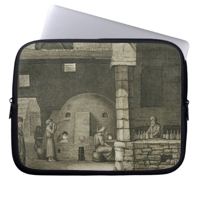 Funda Para Portátil El fabricante de la botella de cristal, de artes (Frente)