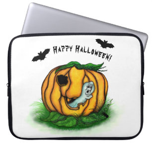 Funda Para Portátil El fantasma de Halloween , Bat , Ghost y Spider
