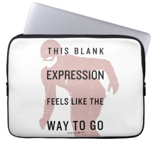Funda Para Portátil El Flash Silueta de comillas de expresión en bla